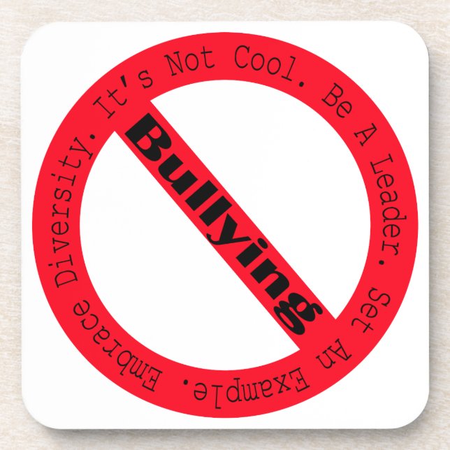 Stop Bullying-Logo by Shirley Taylor Coaster (Front)
