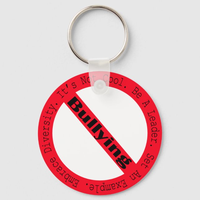 Stop Bullying-Logo by Shirley Taylor Keychain (Front)