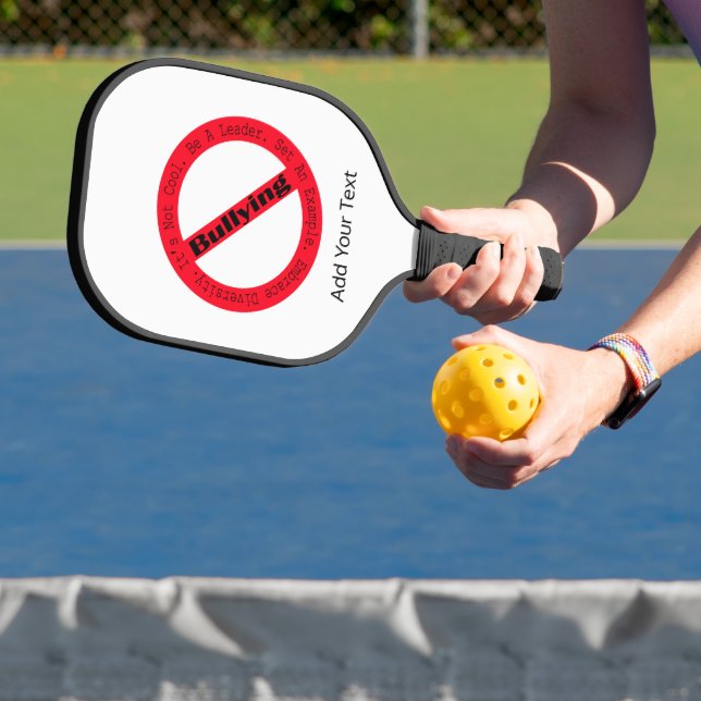 Stop Bullying-Logo by Shirley Taylor Pickleball Paddle (Insitu)