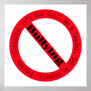 Stop Bullying-Logo by Shirley Taylor Poster