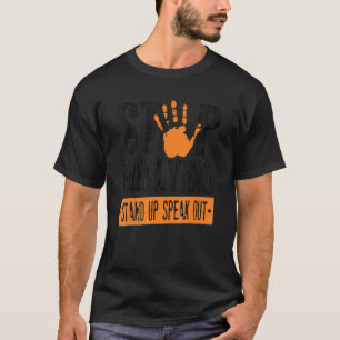 Stop Bullying Orange Stand Up Speak Out Unity Day  T-Shirt