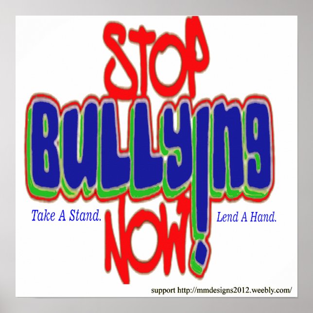 stop bullying poster (Front)