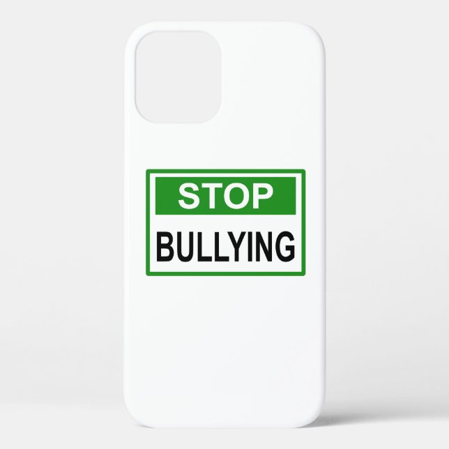 Stop Bullying Sign green Case-Mate iPhone Case (Back)