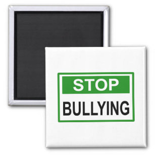 Stop Bullying Sign green Magnet