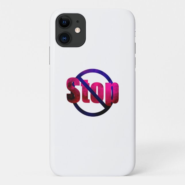 Stop Case-Mate iPhone Case (Back)
