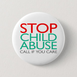 Stop Child Abuse 2 Inch Round Button