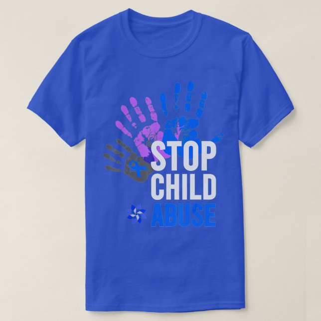 Stop Child Abuse   Child Abuse  Stop Child Abuse  T-Shirt (Design Front)