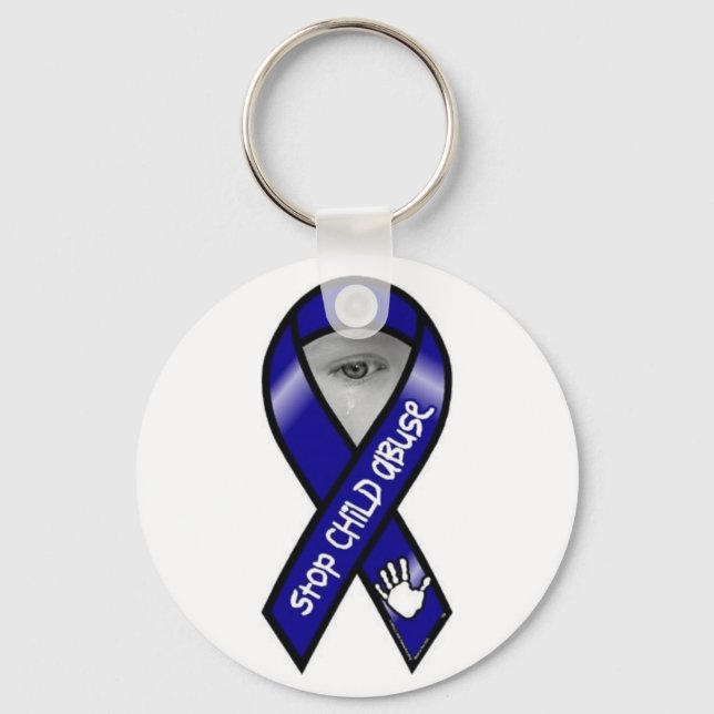 Stop Child Abuse Keychain (Front)