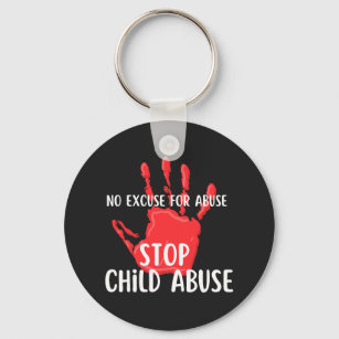 Stop Child Abuse Keychain