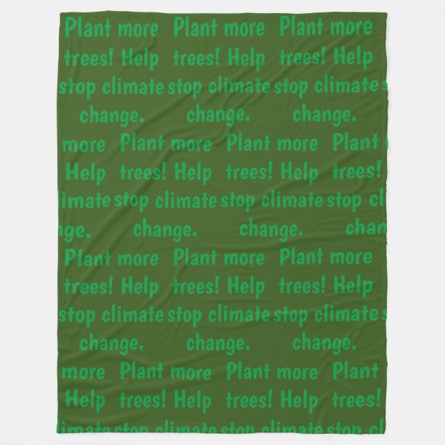 Stop Climate Change Blanket (Front)