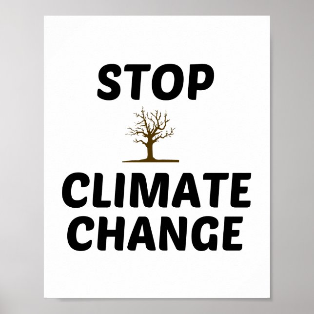 STOP CLIMATE CHANGE POSTER (Front)