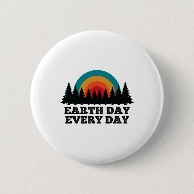 Stop Climate Change Save The Planet Earth Day  2 Inch Round Button (Front)