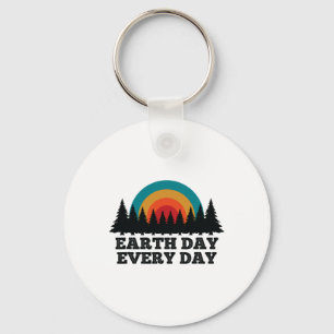 Stop Climate Change Save The Planet Earth Day Keychain