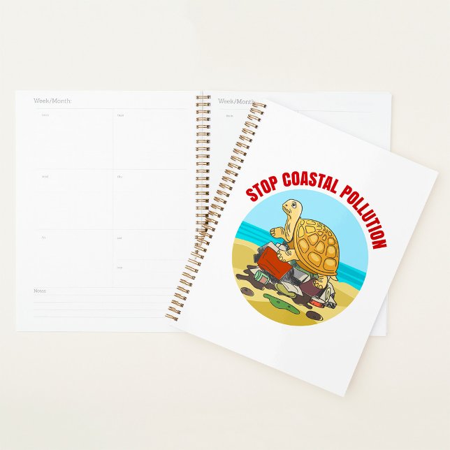 Stop Coastal Pollution Sea Turtle Environmental  Planner (Creator Uploaded)