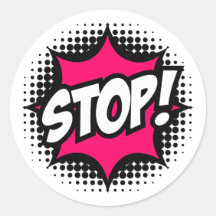 STOP! Comic Book Style