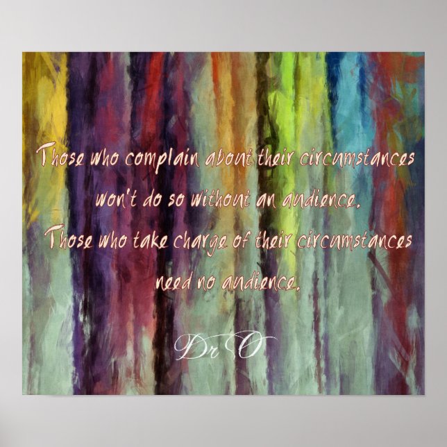 Stop Complaining! Poster (Front)