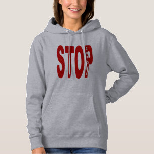 STOP CORONA Gray Hooded Sweat Hoodie