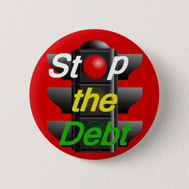 STOP Debt Button (Front)