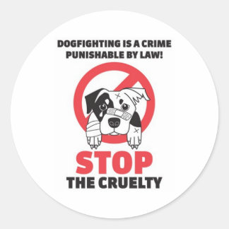 Stop Dog Fighting Stickers