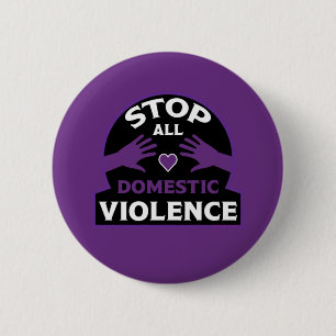 Stop Domestic Violence 2 Inch Round Button