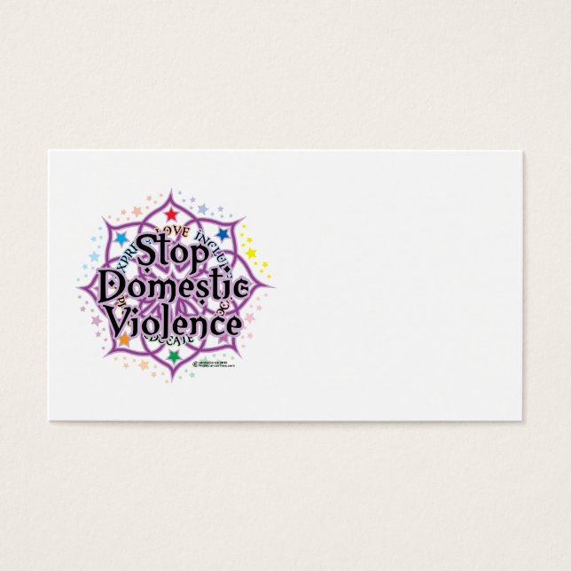 Stop Domestic Violence Lotus (Front)