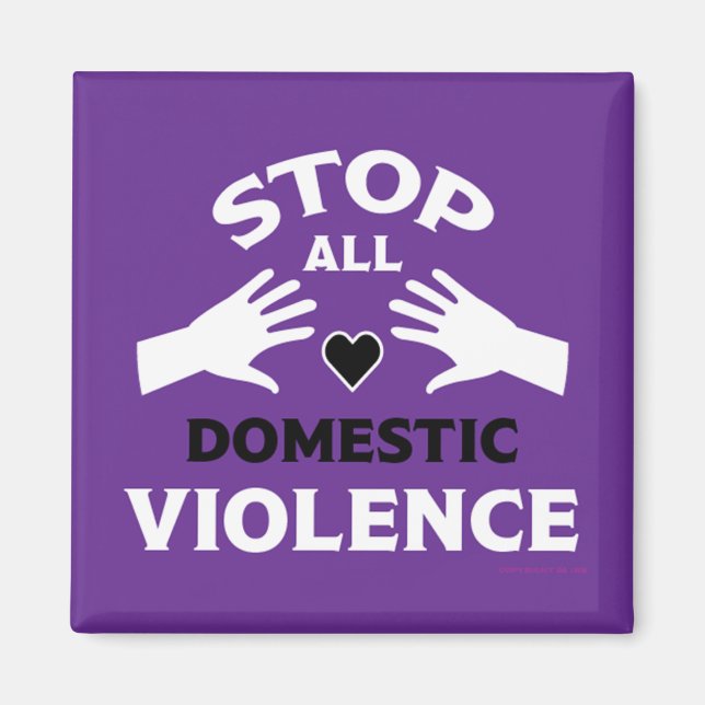 Stop Domestic Violence Magnet (Front)