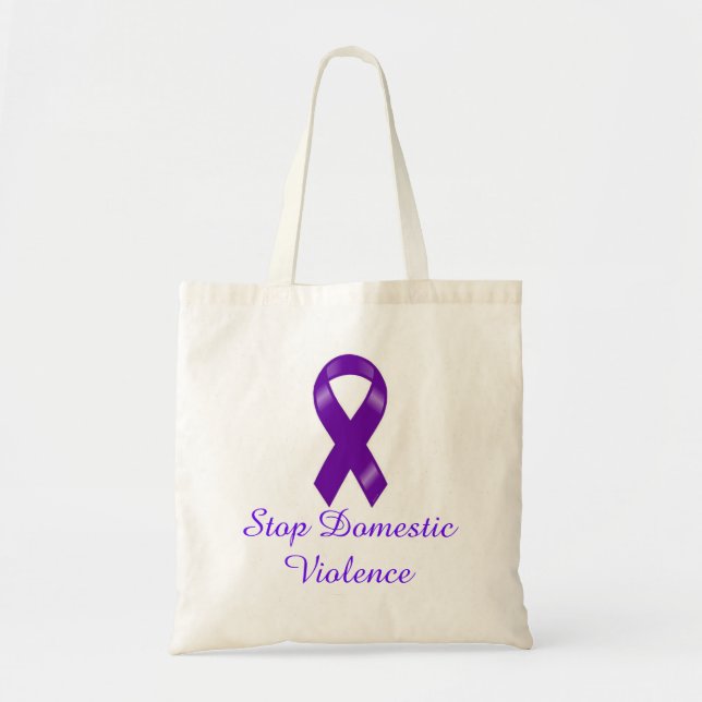 Stop Domestic Violence Tote Bag (Front)