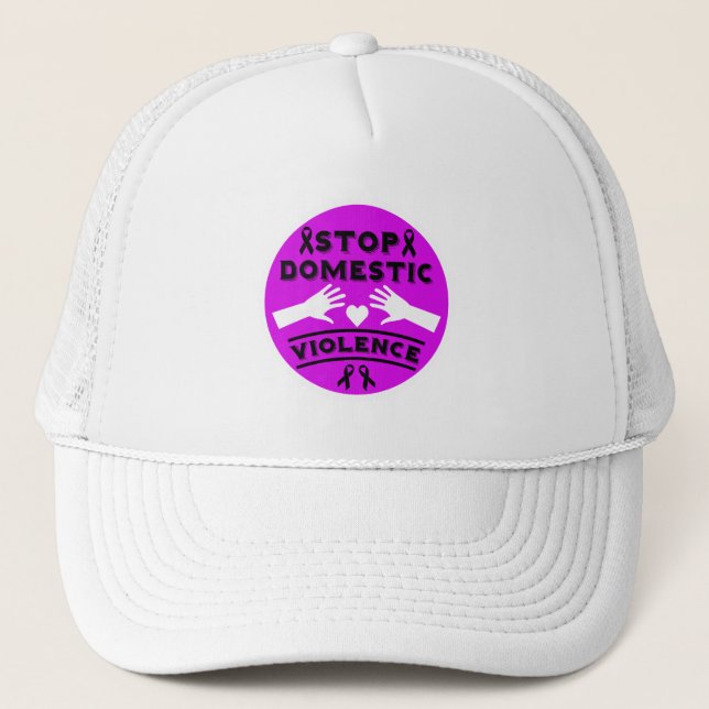 Stop Domestic Violence Trucker Hat (Front)