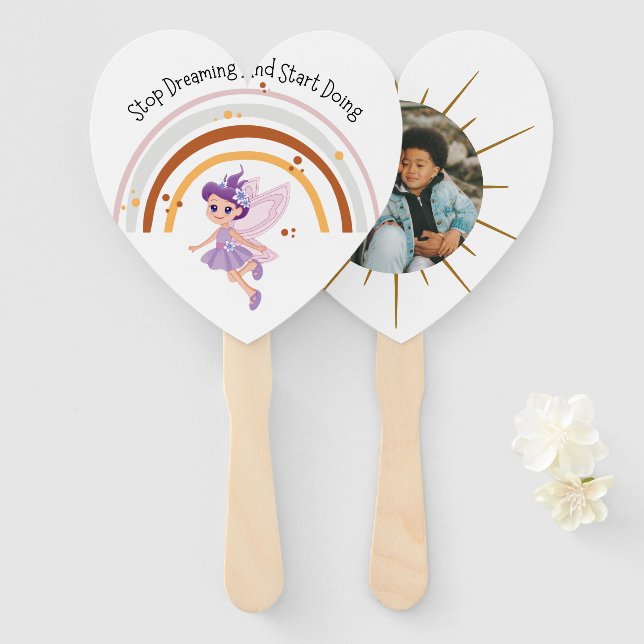 Stop Dreaming And Start Doing Set of Fans (Front and Back)