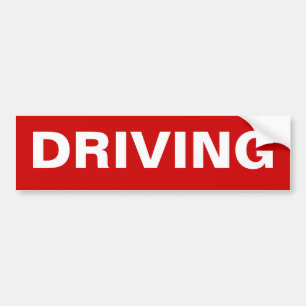 STOP DRIVING BUMPER STICKER