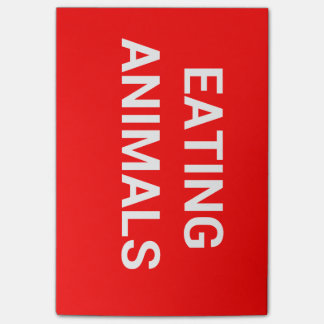 STOP EATING ANIMALS POST-IT NOTES