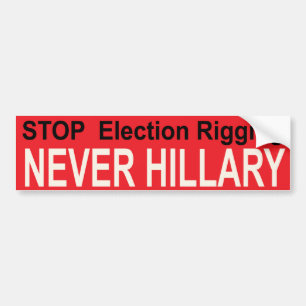 STOP ELECTION RIGGING BUMPER STICKER