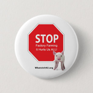 Stop Factory Farms Series 1 2 Inch Round Button