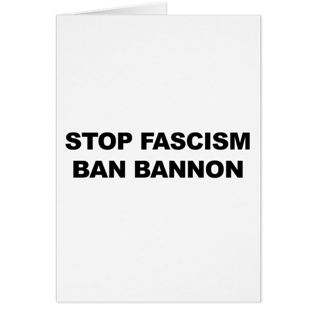 Stop Fascism, Ban Bannon (Front)