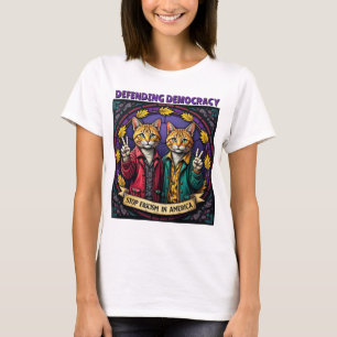 Stop Fascism Defending Democracy T-Shirt