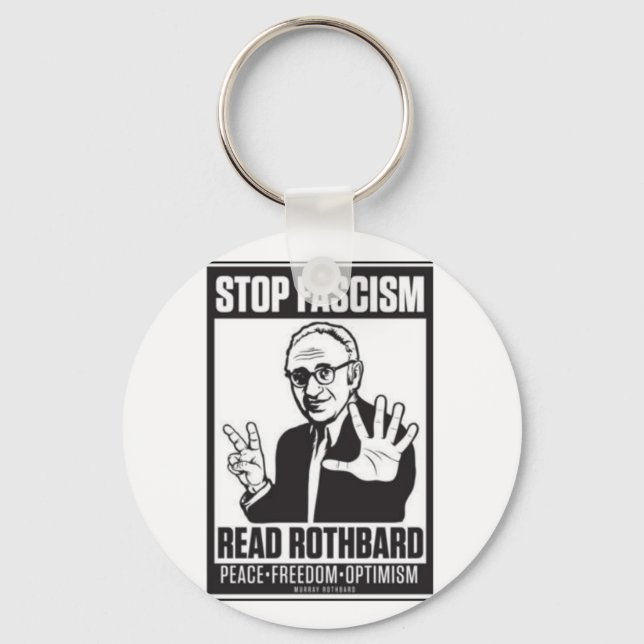 Stop Fascism Keychain (Front)