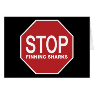 Stop Finning Sharks Sign