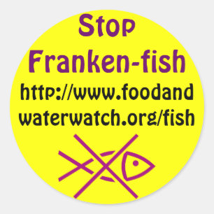 stop franken-fish stickers