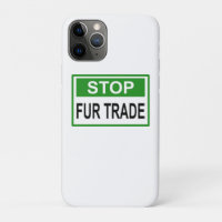 Stop Fur Trade Sign green
