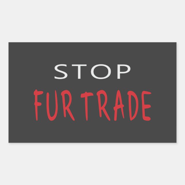 Stop Fur Trade Sticker (Front)
