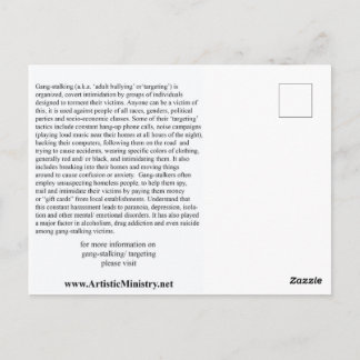 Stop Gang-Stalking POSTCARD