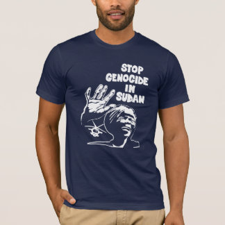 stop genocide in sudan (dark colour, unisex) T-Shirt