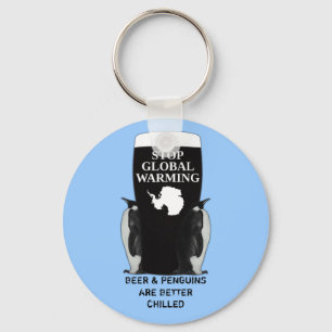 Stop global warming keychain