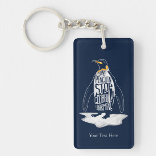 Stop Global Warming Save the Sea Animals Keychain