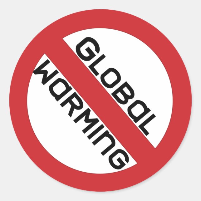 stop global warming Sticker (Front)