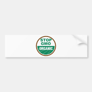 Stop GMO Organic Bumper Sticker