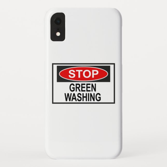 Stop Greenwashing Sign (1) Case-Mate iPhone Case (Back)
