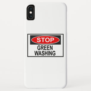 Stop Greenwashing Sign (1) iPhone XS Max Case