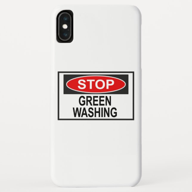 Stop Greenwashing Sign (1) Case-Mate iPhone Case (Back)