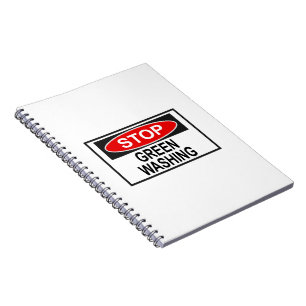 Stop Greenwashing Sign (1) Notebook